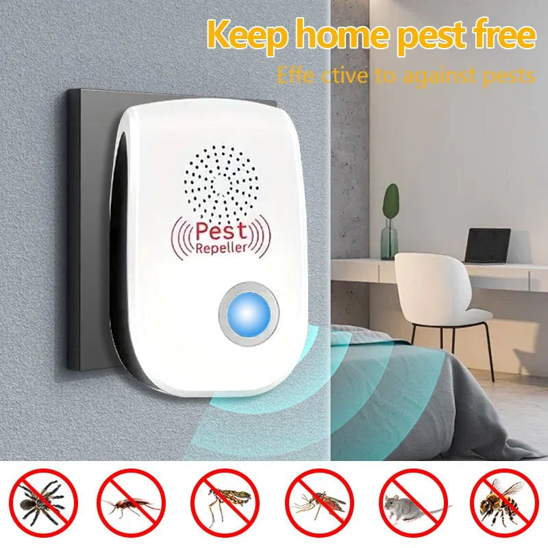 Pest Repellent Plug-In Ultrasonic Silent 1,200 Sq Ft