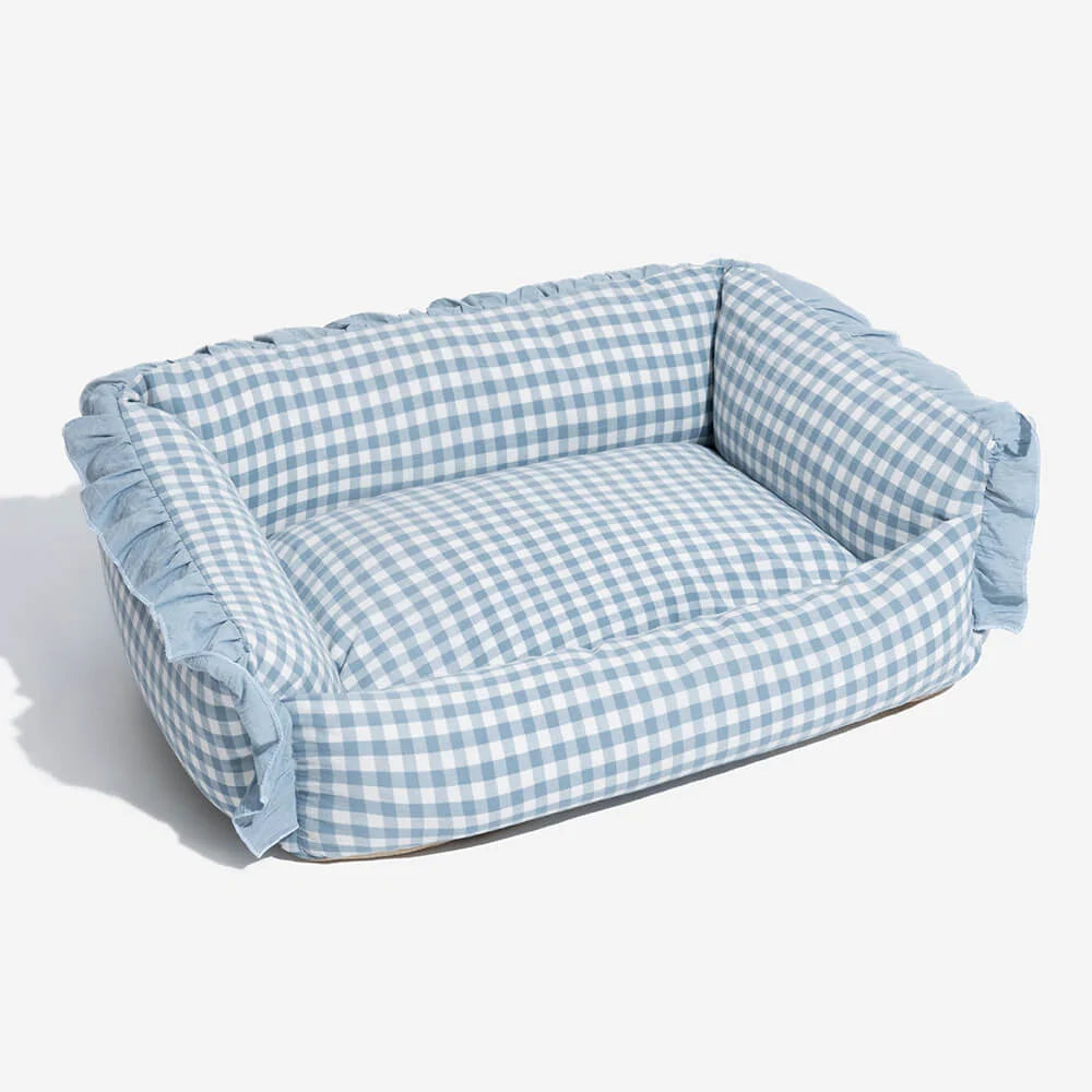 Pet Bed Cotton Raised Edge Removable Machine-Washable Cover