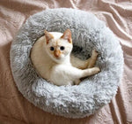 Pet Bed Faux Fur Raised Rim Machine Washable