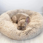 Pet Bed Faux Fur Raised Rim Machine Washable