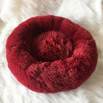 Pet Bed Faux Fur Raised Rim Machine Washable
