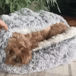 Pet Bed Hooded Cave Joint-Supportive Removable Washable Cover