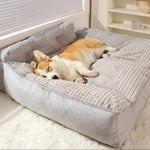 Pet Bed Thick Padded Non-Slip Base Easy-Clean Terylene