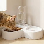 Pet Bowl Set Food & Water Automatic Dispenser 500ml