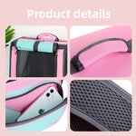 Pet Carrier Backpack Transparent Window Breathable Nylon Zipper Closure