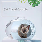 Pet Carrier Transparent Shell 360-Degree Ventilation Lightweight ABS