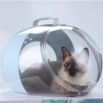 Pet Carrier Transparent Shell 360-Degree Ventilation Lightweight ABS