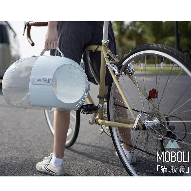 Pet Carrier Transparent Shell 360-Degree Ventilation Lightweight ABS