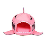 Pet Cave Bed Shark Design Extra-Thick Soft Cushion