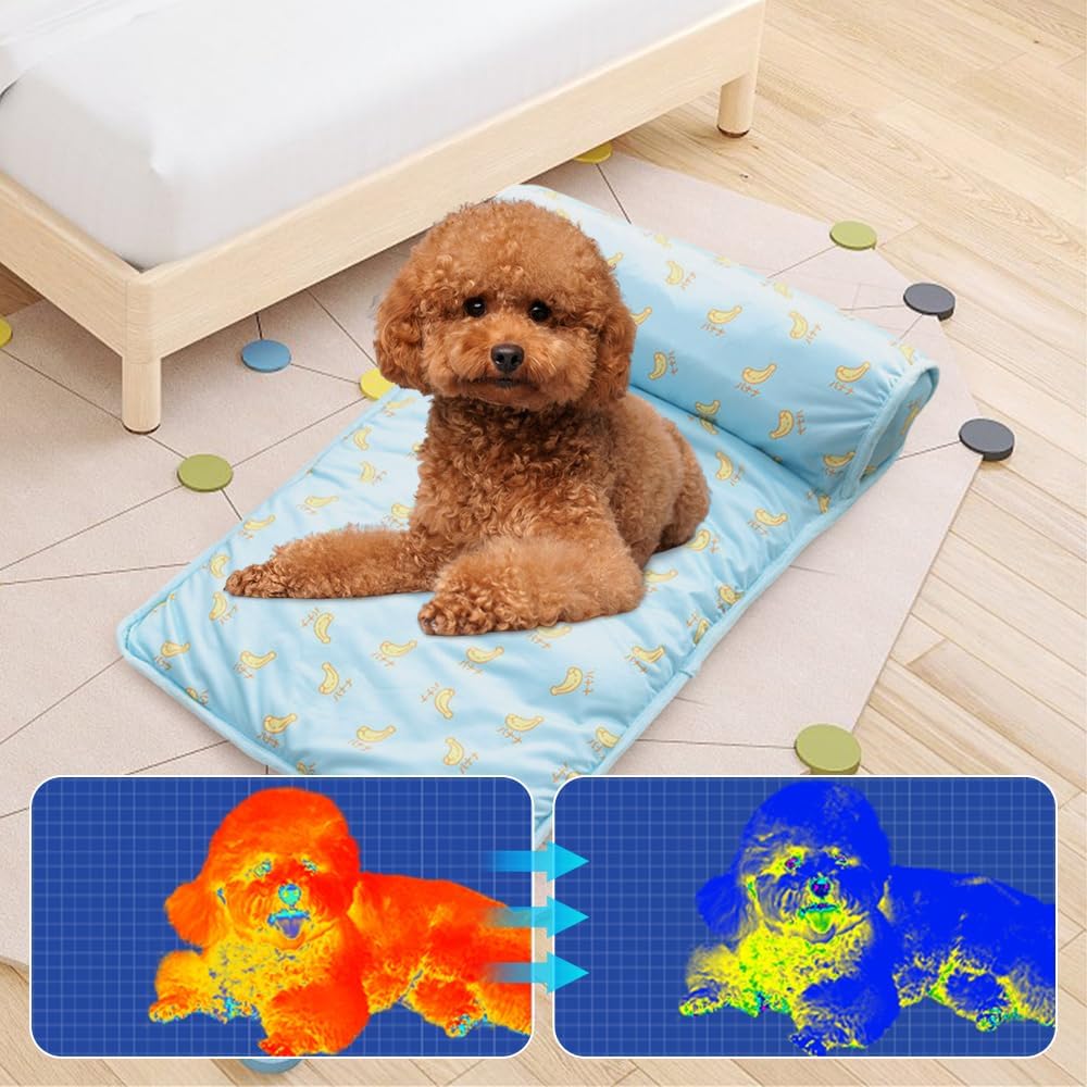 Pet Cooling Bed Self-Cooling Non-Slip Machine-Washable