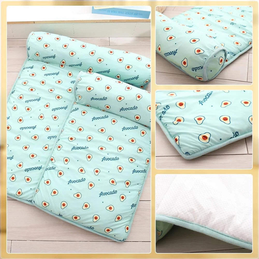 Pet Cooling Bed Self-Cooling Non-Slip Machine-Washable