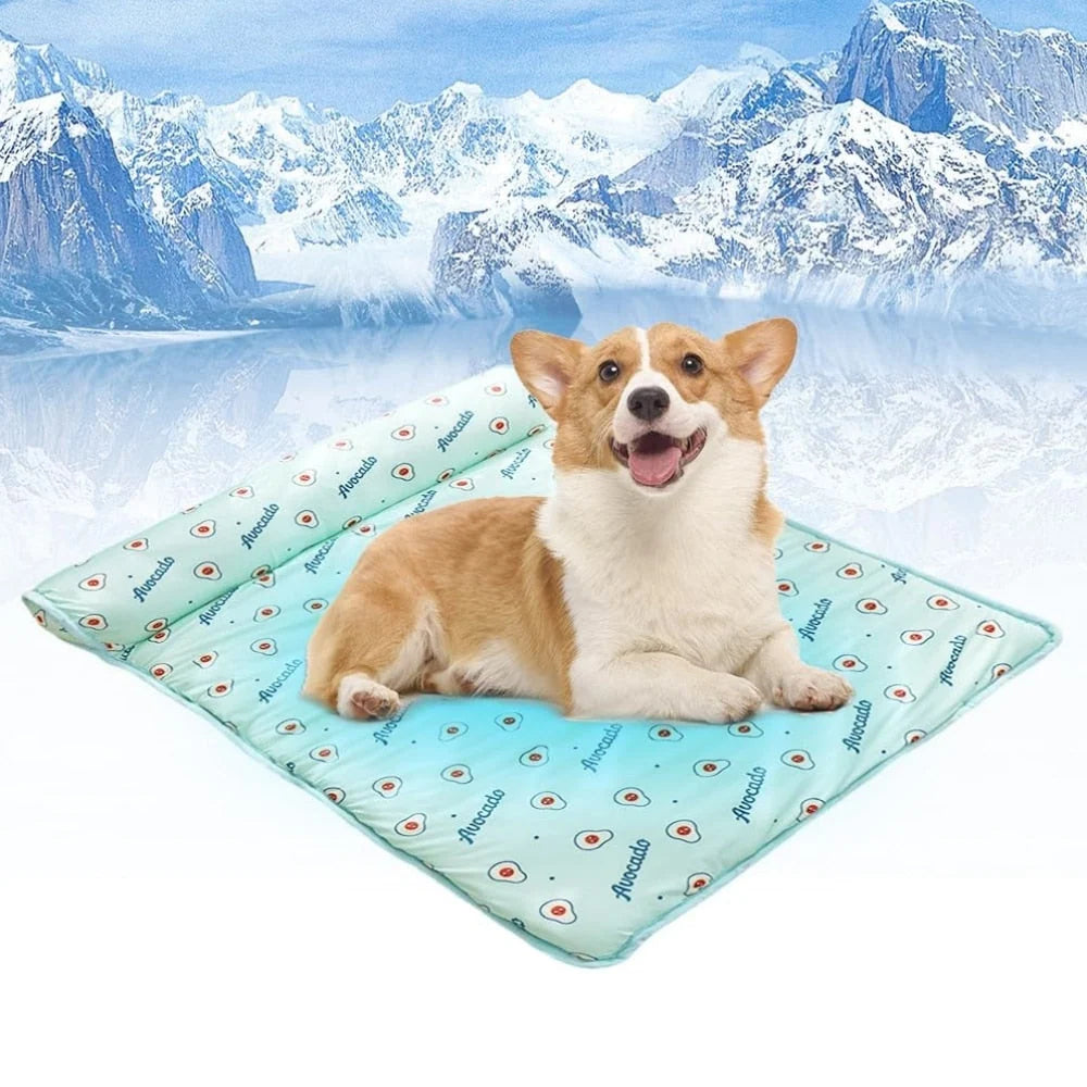 Pet Cooling Bed Self-Cooling Non-Slip Machine-Washable