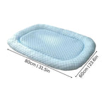 Pet Cooling Mat Pressure-Activated Ice Silk & Cushioned Support