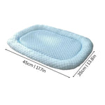 Pet Cooling Mat Pressure-Activated Ice Silk & Cushioned Support