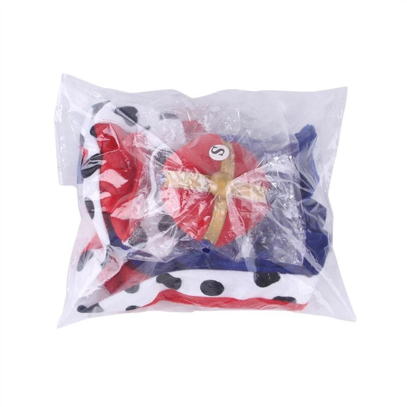 Pet Costume Cape & Hat Set Adjustable Strap