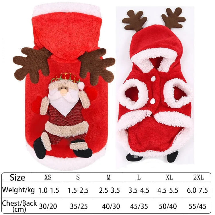Pet Costume Fleece Holiday Styles XS-M