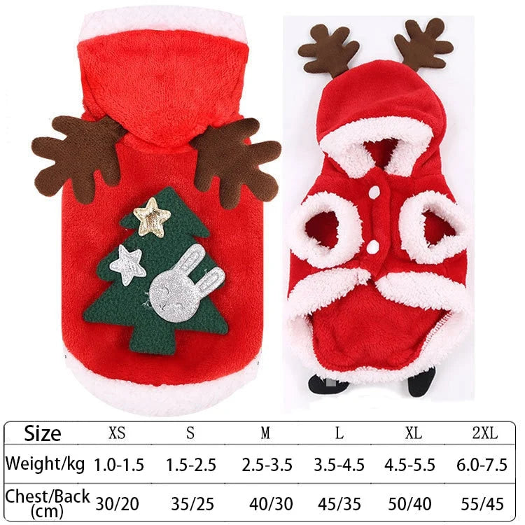 Pet Costume Fleece Holiday Styles XS-M
