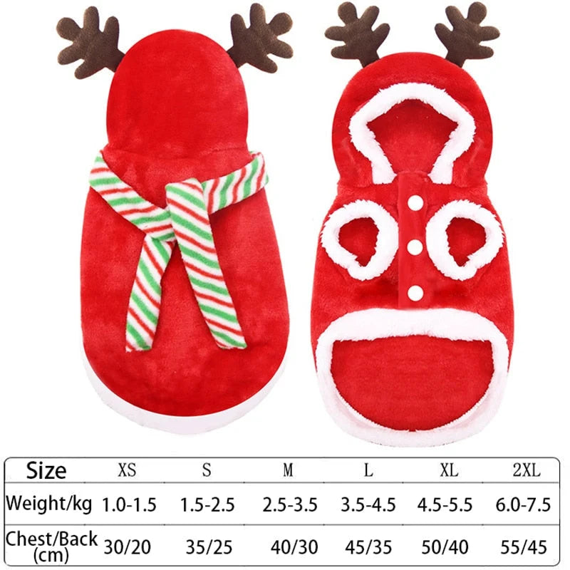 Pet Costume Fleece Holiday Styles XS-M