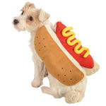 Pet Costume Hot Dog Design Soft Plush Adjustable Fit