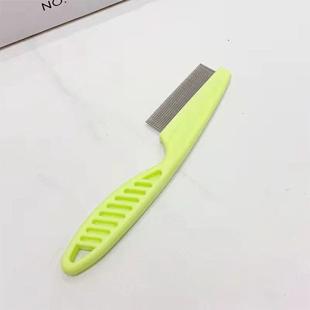 Pet Facial Grooming Brush Stainless Steel Pins Gentle Cleaning