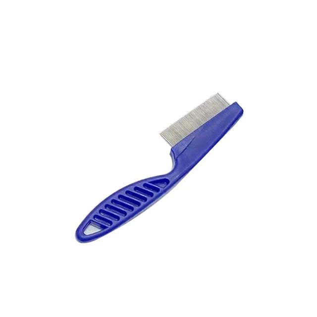 Pet Facial Grooming Brush Stainless Steel Pins Gentle Cleaning