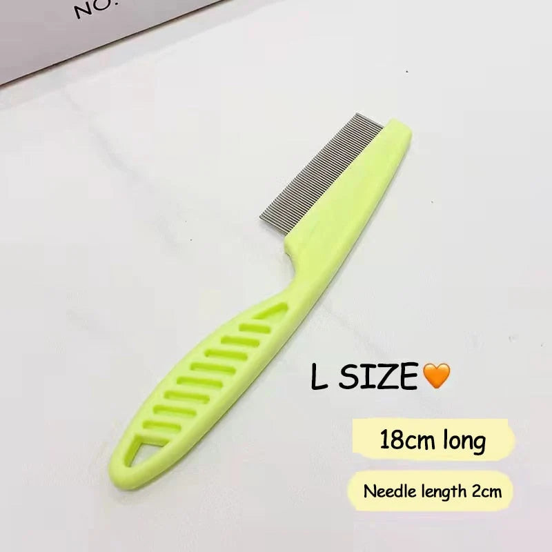 Pet Facial Grooming Brush Stainless Steel Pins Gentle Cleaning