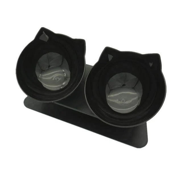 Pet Feeder Bowl Double Bowl Non-Slip Base