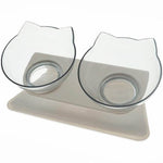Pet Feeder Bowl Double Bowl Non-Slip Base