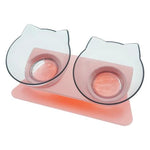 Pet Feeder Bowl Double Bowl Non-Slip Base