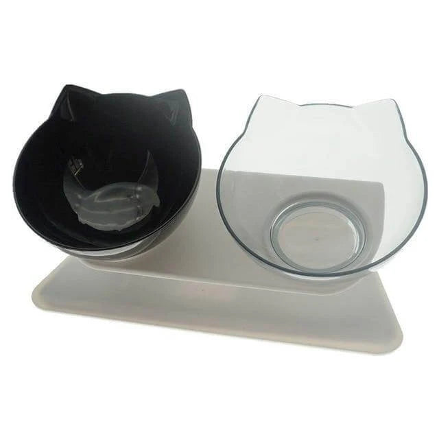 Pet Feeder Bowl Double Bowl Non-Slip Base