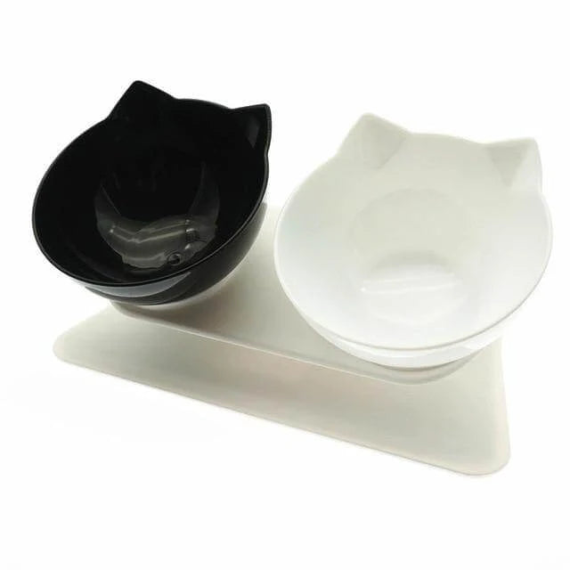 Pet Feeder Bowl Double Bowl Non-Slip Base