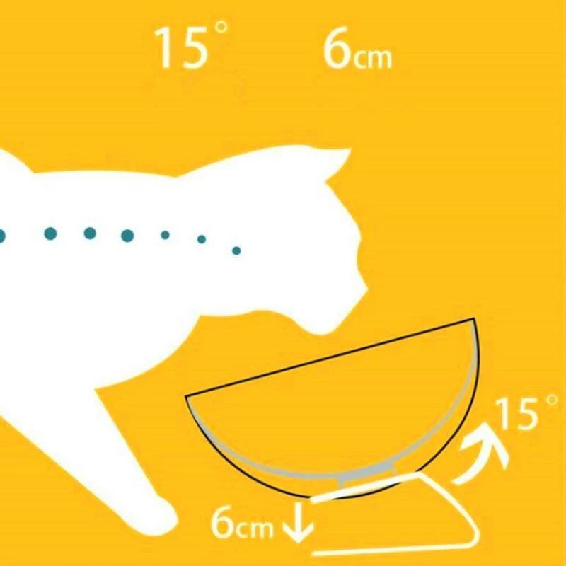 Pet Feeder Bowl Double Bowl Non-Slip Base