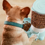 Pet Feeder Push-Down Slow-Release 1.9 Qt Capacity