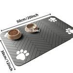 Pet Feeding Mat Absorbent Waterproof Non-Slip Backing