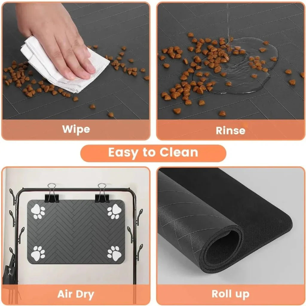 Pet Feeding Mat Absorbent Waterproof Non-Slip Backing