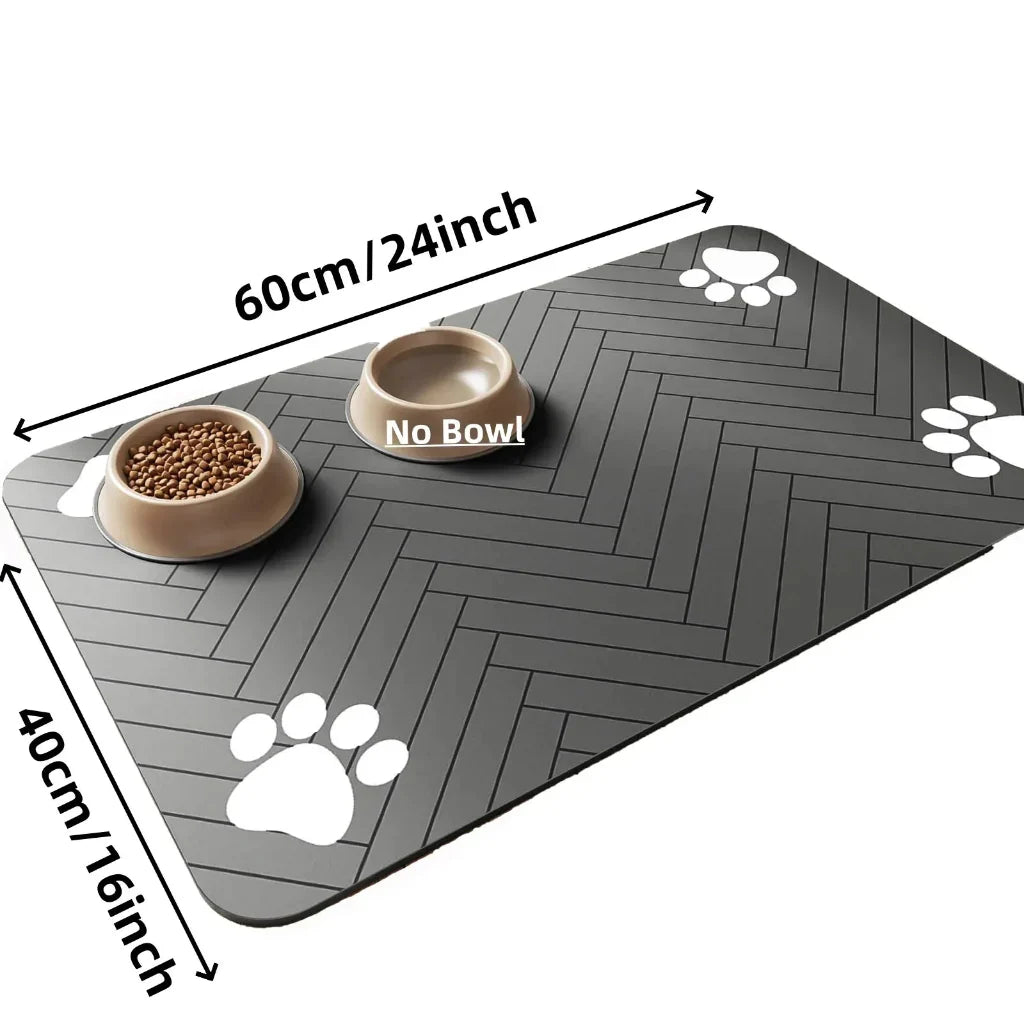 Pet Feeding Mat Absorbent Waterproof Non-Slip Backing
