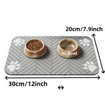 Pet Feeding Mat Absorbent Waterproof Non-Slip Backing