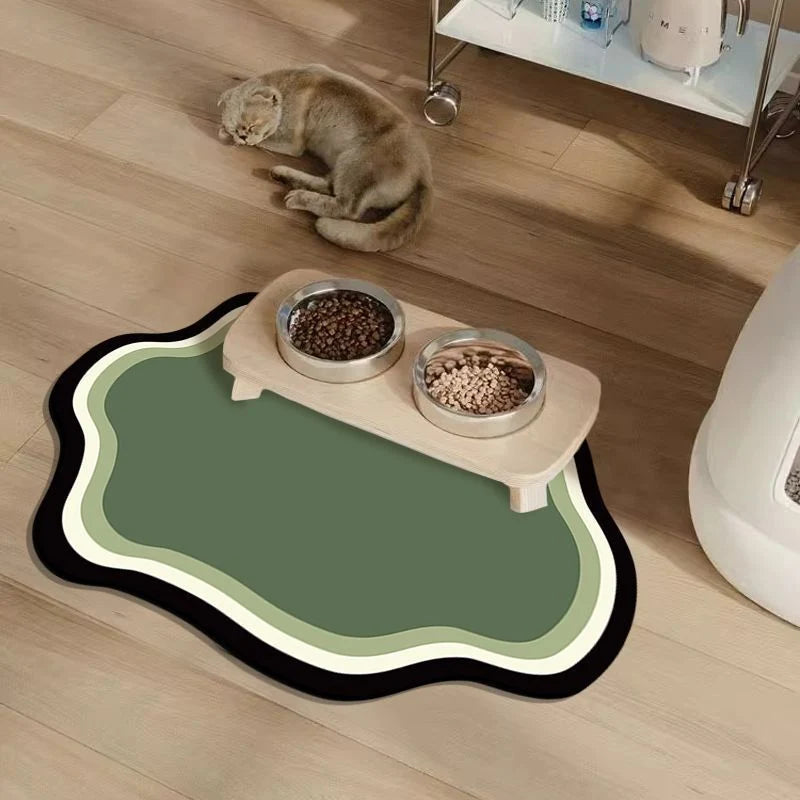 Pet Feeding Mat Non-Slip Textured Wipe-Clean Extra Large