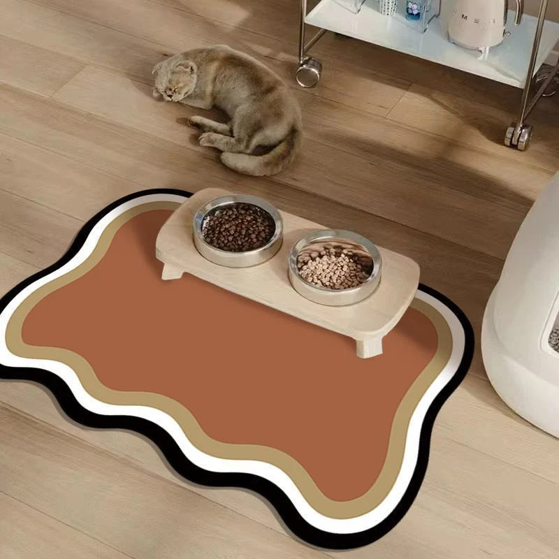 Pet Feeding Mat Non-Slip Textured Wipe-Clean Extra Large
