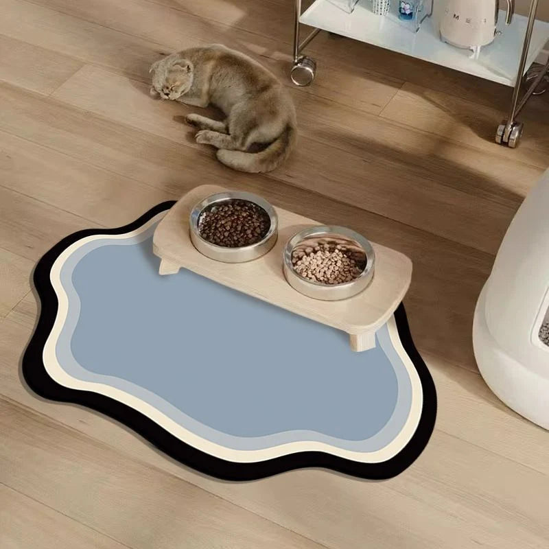 Pet Feeding Mat Non-Slip Textured Wipe-Clean Extra Large