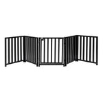 Pet Gate Freestanding Adjustable Steel Walk-Through Door
