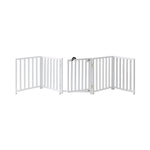 Pet Gate Freestanding Adjustable Steel Walk-Through Door