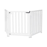 Pet Gate Freestanding Adjustable Steel Walk-Through Door