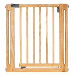 Pet Gate Solid Hardwood Swing Door Pressure-Mounted 28–38 Inch Wide