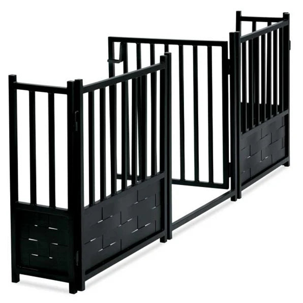 Pet Gate Steel Freestanding Walk-Through 24-Inch Tall