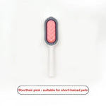 Pet Grooming Brush Ergonomic Non-Slip Handle Loose Fur Removal & Massage