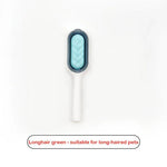 Pet Grooming Brush Ergonomic Non-Slip Handle Loose Fur Removal & Massage