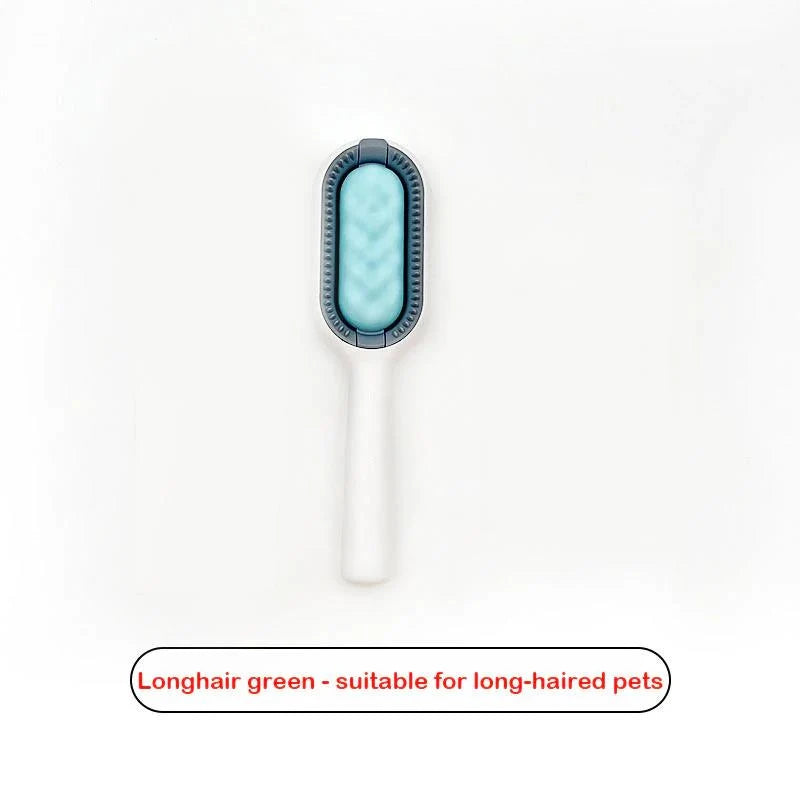 Pet Grooming Brush Ergonomic Non-Slip Handle Loose Fur Removal & Massage