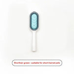 Pet Grooming Brush Ergonomic Non-Slip Handle Loose Fur Removal & Massage