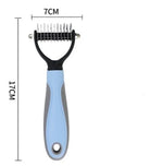 Pet Grooming Comb Stainless Steel Teeth for Shedding & Detangling